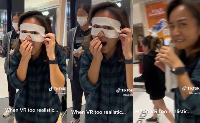 สาวเล่นเกม VR ต่อยจอแตกกลางห้าง สาวเล่นเกม VR ต่อยจอแตกกลางห้าง