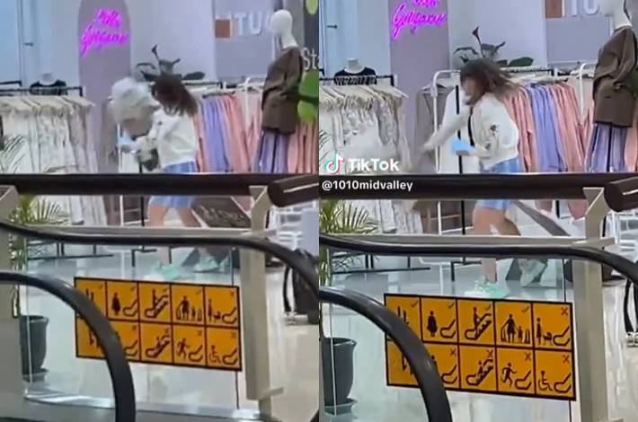 สาวพังร้านเสื้อผ้าในห้าง สาวพังร้านเสื้อผ้าในห้าง