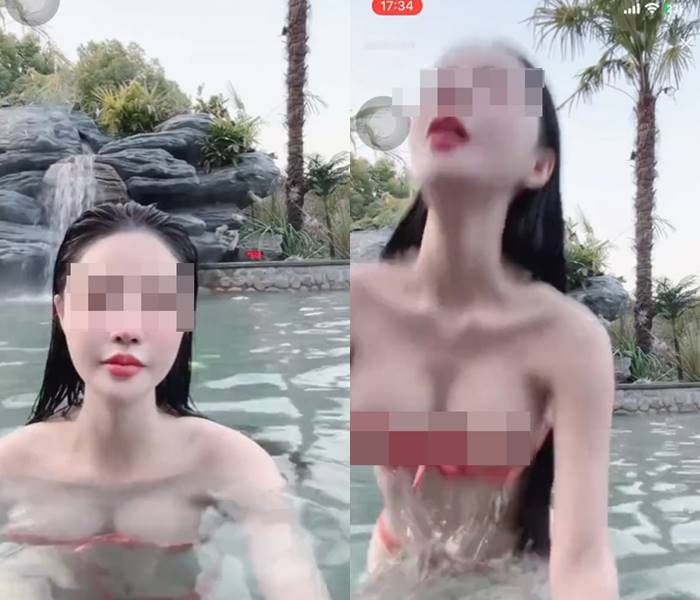 สาวไลฟ์เล่นน้ำพุร้อน ลุกยืนของลับกระแทกคนดู สาวไลฟ์เล่นน้ำพุร้อน ลุกยืนของลับกระแทกคนดู