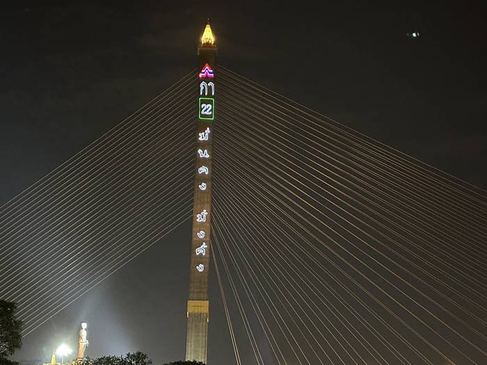 อ้น ทิพานัน โชว์ภาพ รวมไทยสร้างชาติ บนสะพานพระราม 8 อ้น ทิพานัน โชว์ภาพ รวมไทยสร้างชาติ บนสะพานพระราม 8