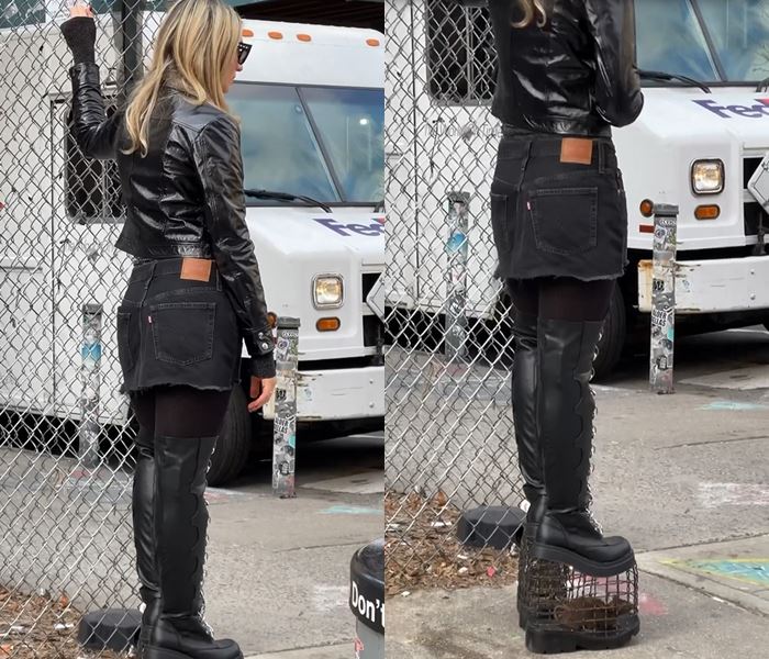 รองเท้าส้นตึกกรงหนู รองเท้าส้นตึกกรงหนู