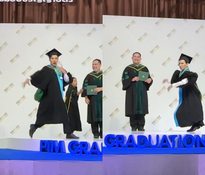 รับปริญญา เต้นท่า SWALLA รับปริญญา เต้นท่า SWALLA