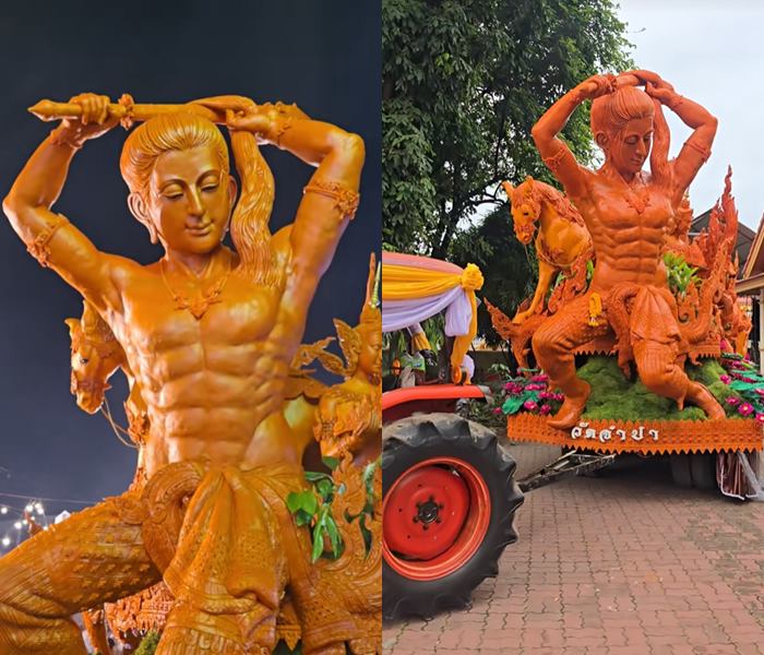 แกะสลักเทียนพรรษา เจ้าชายสิทธัตถะ ต้นแบบหล่อไม่ธรรมดา แกะสลักเทียนพรรษา เจ้าชายสิทธัตถะ ต้นแบบหล่อไม่ธรรมดา