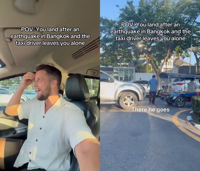 คนขับแท็กซี่ไปเข้าห้องน้ำ ให้ลูกค้าขับแทน คนขับแท็กซี่ไปเข้าห้องน้ำ ให้ลูกค้าขับแทน