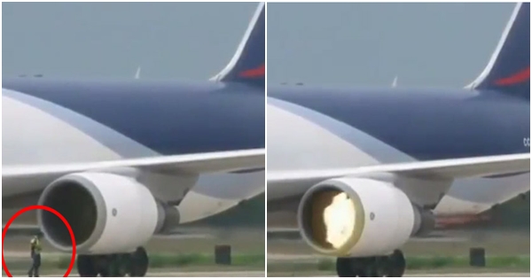 โลกออนไลน์เผยคลิปลวงโลก เจ้าหน้าที่ถูกดูดเข้าใบพัดเครื่องบินจนไฟลุก โลกออนไลน์เผยคลิปลวงโลก เจ้าหน้าที่ถูกดูดเข้าใบพัดเครื่องบินจนไฟลุก