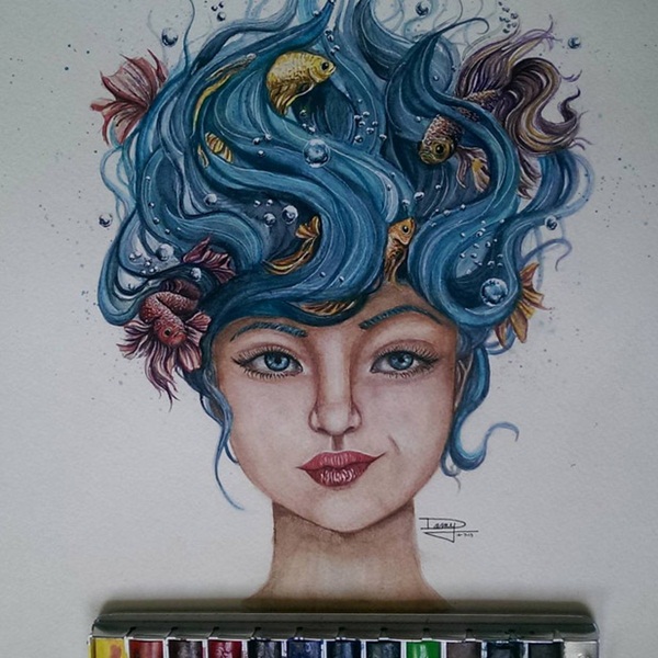 ภาพวาดสีน้ำสวยเป๊ะทุกรายละเอียด จากฝีมือศิลปินวัยเพียง 17 ปี ภาพวาดสีน้ำสวยเป๊ะทุกรายละเอียด จากฝีมือศิลปินวัยเพียง 17 ปี