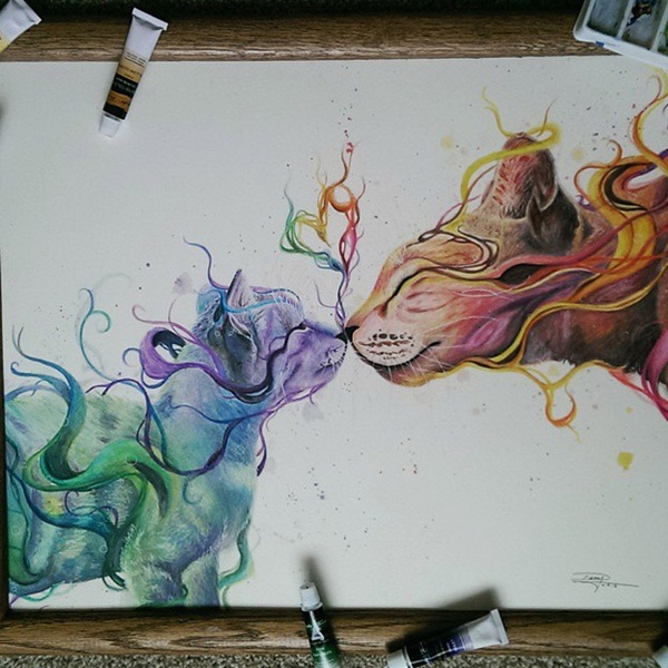 ภาพวาดสีน้ำสวยเป๊ะทุกรายละเอียด จากฝีมือศิลปินวัยเพียง 17 ปี ภาพวาดสีน้ำสวยเป๊ะทุกรายละเอียด จากฝีมือศิลปินวัยเพียง 17 ปี