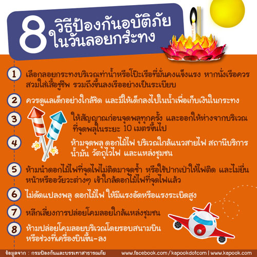 ลอยกระทงอย่างไร ให้ห่างไกลอุบัติภัย ไม่เจ็บตัว ลอยกระทงอย่างไร ให้ห่างไกลอุบัติภัย ไม่เจ็บตัว