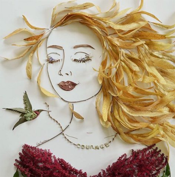 งานศิลปะจากดอกไม้ งานศิลปะจากดอกไม้