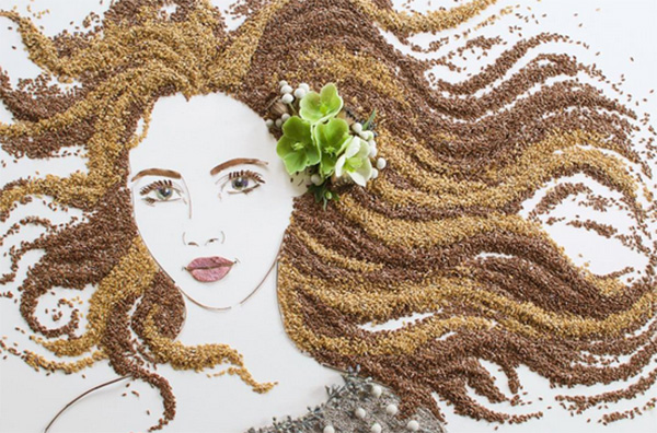 งานศิลปะจากดอกไม้ งานศิลปะจากดอกไม้