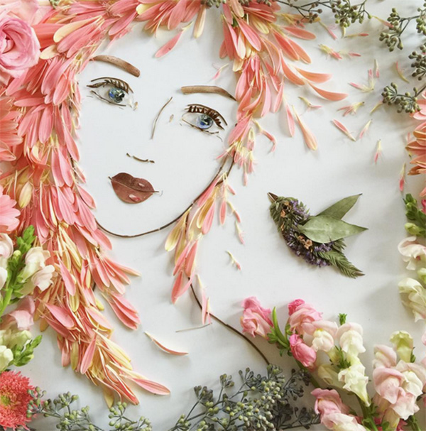 งานศิลปะจากดอกไม้ งานศิลปะจากดอกไม้