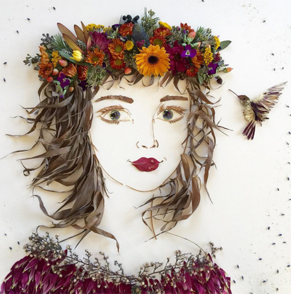 งานศิลปะจากดอกไม้ งานศิลปะจากดอกไม้