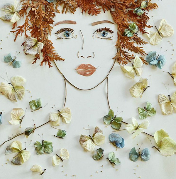 งานศิลปะจากดอกไม้ งานศิลปะจากดอกไม้