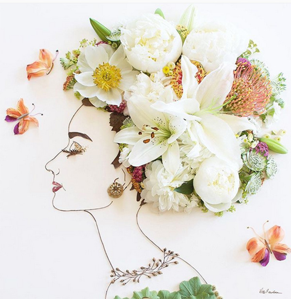 งานศิลปะจากดอกไม้ งานศิลปะจากดอกไม้