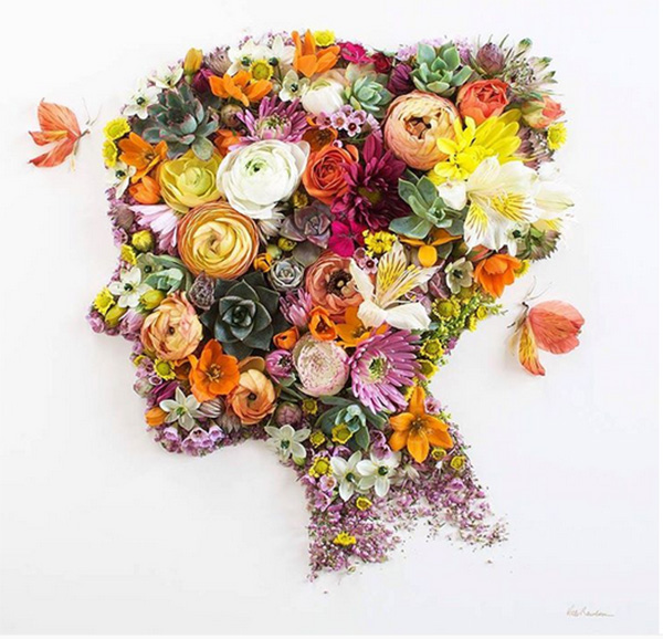 งานศิลปะจากดอกไม้ งานศิลปะจากดอกไม้