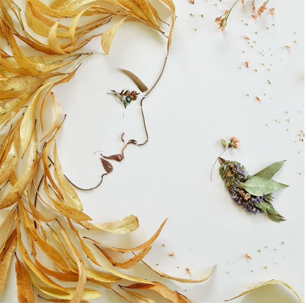 งานศิลปะจากดอกไม้ งานศิลปะจากดอกไม้