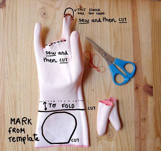 DIY เปลี่ยนถุงมือยางเป็นกระเป๋าช้างสุดน่ารัก