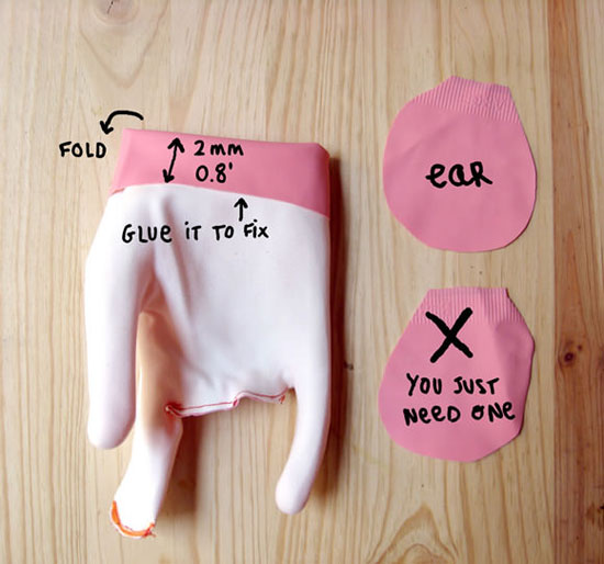 DIY เปลี่ยนถุงมือยางเป็นกระเป๋าช้างสุดน่ารัก