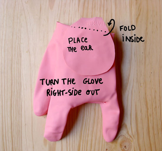 DIY เปลี่ยนถุงมือยางเป็นกระเป๋าช้างสุดน่ารัก