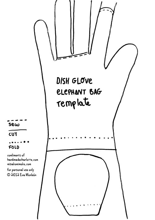 DIY เปลี่ยนถุงมือยางเป็นกระเป๋าช้างสุดน่ารัก