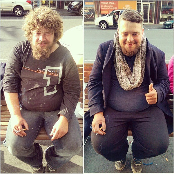 อดีตหนุ่มติดยาเริ่มต้นชีวิตใหม่ ตัดผมฟรีให้คนไร้บ้าน อดีตหนุ่มติดยาเริ่มต้นชีวิตใหม่ ตัดผมฟรีให้คนไร้บ้าน