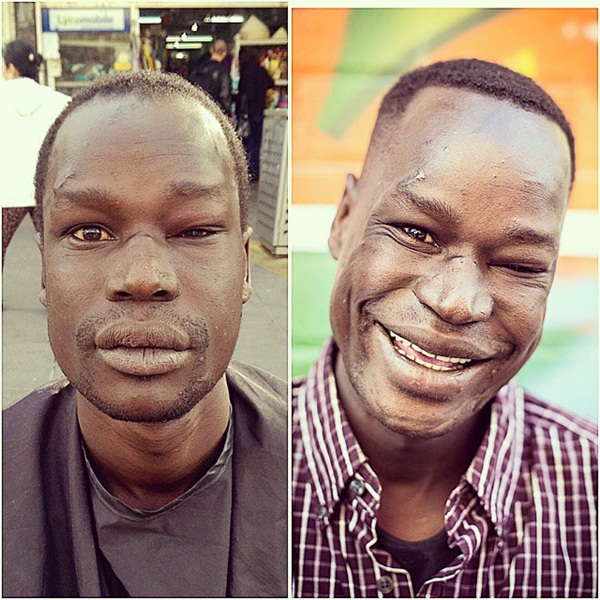 อดีตหนุ่มติดยาเริ่มต้นชีวิตใหม่ ตัดผมฟรีให้คนไร้บ้าน อดีตหนุ่มติดยาเริ่มต้นชีวิตใหม่ ตัดผมฟรีให้คนไร้บ้าน