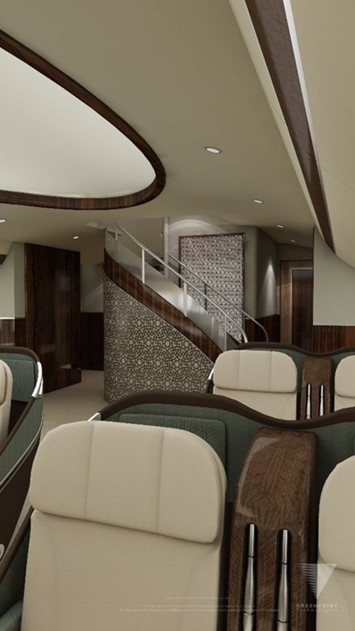 ภายในเครื่องบินโบอิ้ง 747-8 ที่ทำเป็นเครื่องบินส่วนตัว VIP ภายในเครื่องบินโบอิ้ง 747-8 ที่ทำเป็นเครื่องบินส่วนตัว VIP