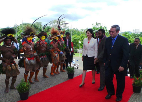 รัฐบาล - ปชช. ปาปัวนิวกินี ให้ความสนใจนายกไทย