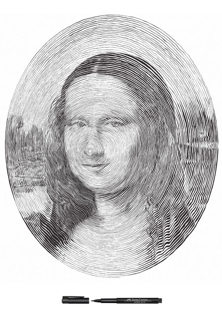 ภาพวาดวงก้นหอย ความสวยที่มาพร้อมความอดทน