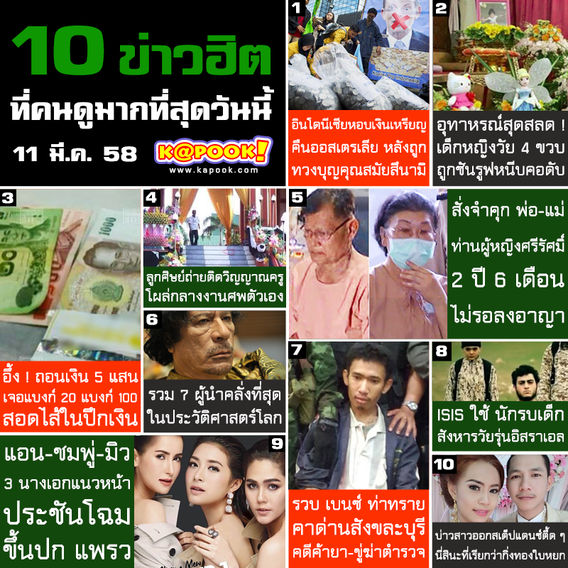 10 ข่าวฮิต 10 ข่าวฮิต