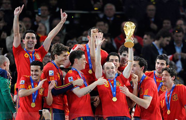 ฟุตบอลโลก สเปน แชมป์ฟุตบอลโลก 2010 แอฟริกาใต้