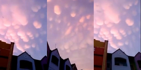 ชาวเน็ตฮือฮา เมฆตะปุ่มตะป่ำ หวั่นเกิดพายุ-อุตุฯ อธิบายแล้ว ชาวเน็ตฮือฮา เมฆตะปุ่มตะป่ำ หวั่นเกิดพายุ-อุตุฯ อธิบายแล้ว