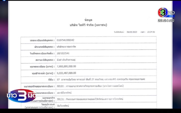 เปิดจดหมายชี้แจงจาก ITV เปิดจดหมายชี้แจงจาก ITV