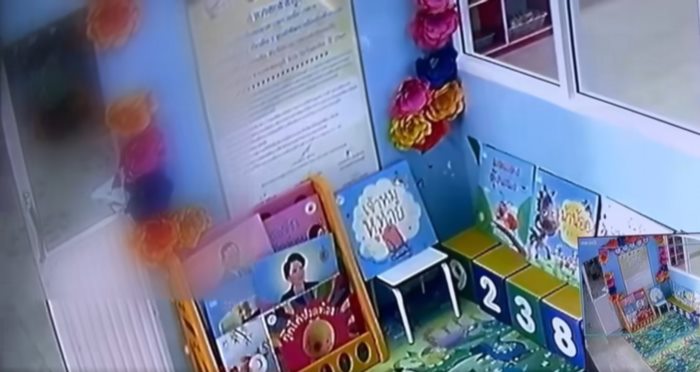 ครูใช้ถาดหลุมฟาดเด็ก ครูใช้ถาดหลุมฟาดเด็ก