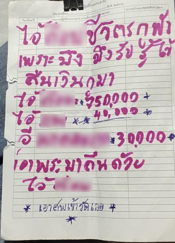 เจ้าหนี้เครียดฆ่าตัวตาย เจ้าหนี้เครียดฆ่าตัวตาย