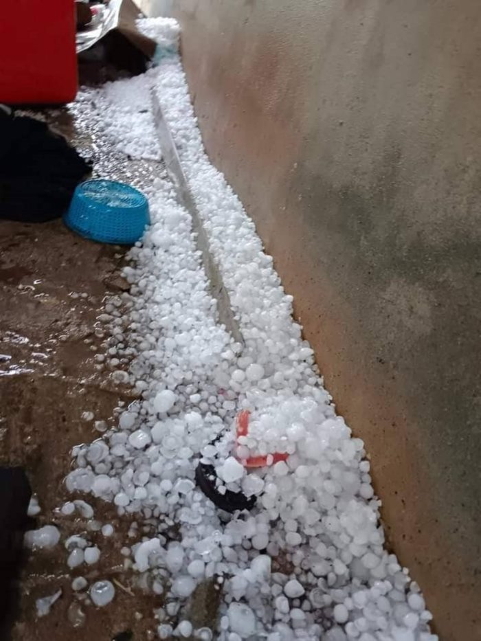 ลูกเห็บถล่มบึงกาฬ ลูกเห็บถล่มบึงกาฬ