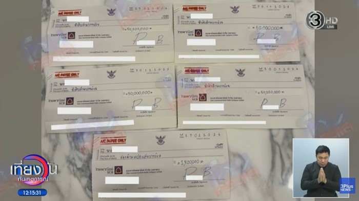 น. ยืมเงิน 400 ล้าน เปิดเช็ค 5 ใบ คนซูมลายเซ็น ต. น. ยืมเงิน 400 ล้าน เปิดเช็ค 5 ใบ คนซูมลายเซ็น ต.