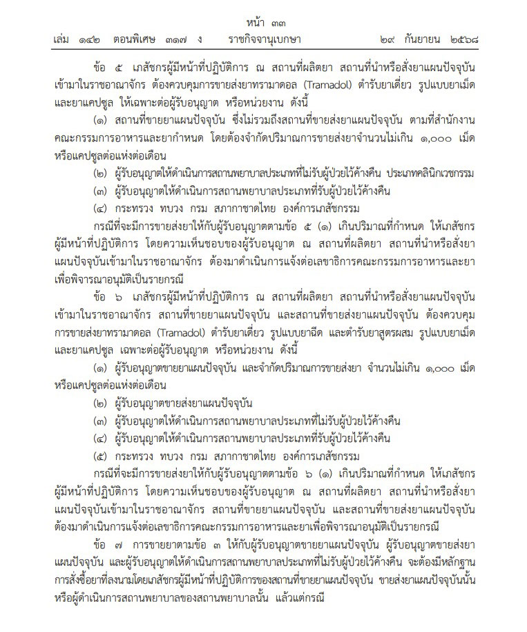 คุมเข้มเงื่อนไข ยาแก้ปวดดัง ห้ามขายให้อายุต่ำกว่า 17 ปี ทุกกรณี คุมเข้มเงื่อนไข ยาแก้ปวดดัง ห้ามขายให้อายุต่ำกว่า 17 ปี ทุกกรณี