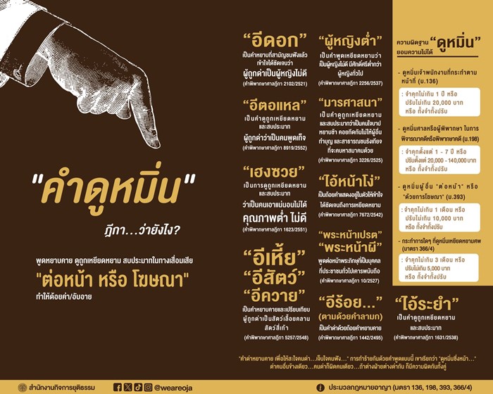 พูดไม่คิด มีสิทธิ์คุก พูดไม่คิด มีสิทธิ์คุก