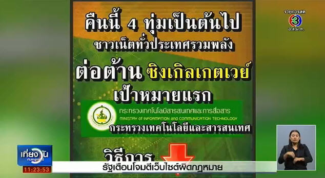 กลุ่มต้านซิงเกิล เกตเวย์ นัดรัว F5 กลุ่มต้านซิงเกิล เกตเวย์ นัดรัว F5