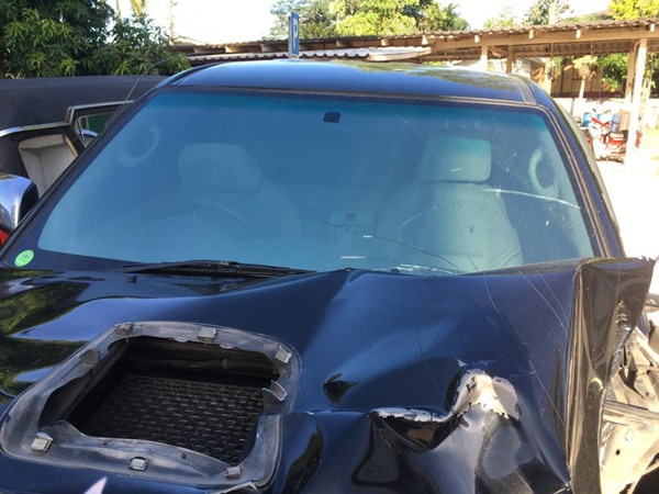 เหยื่อกระบะซิ่งชนหน้าโรงพัก เหยื่อกระบะซิ่งชนหน้าโรงพัก