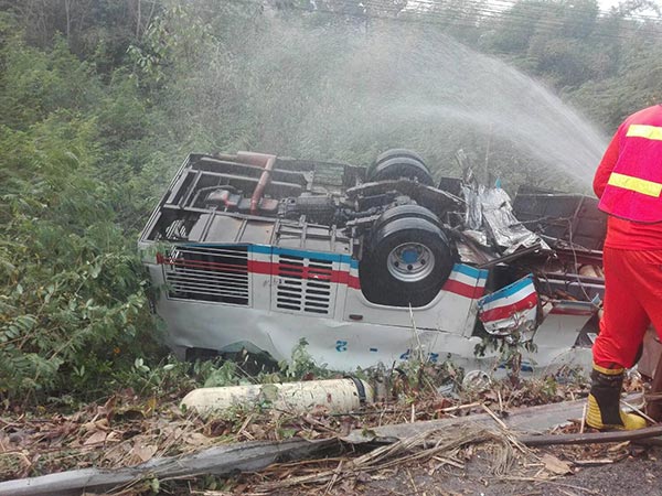 รถทัวร์คว่ำ รถทัวร์คว่ำ