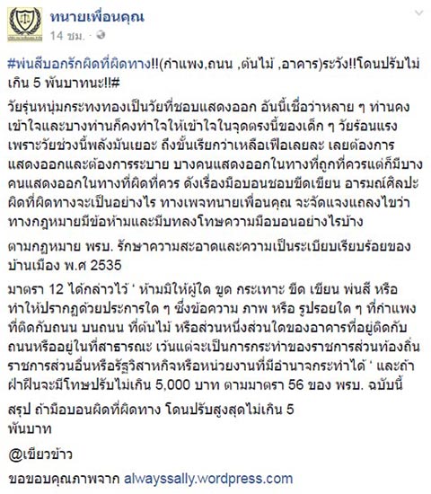 เขียนกำแพง เขียนกำแพง