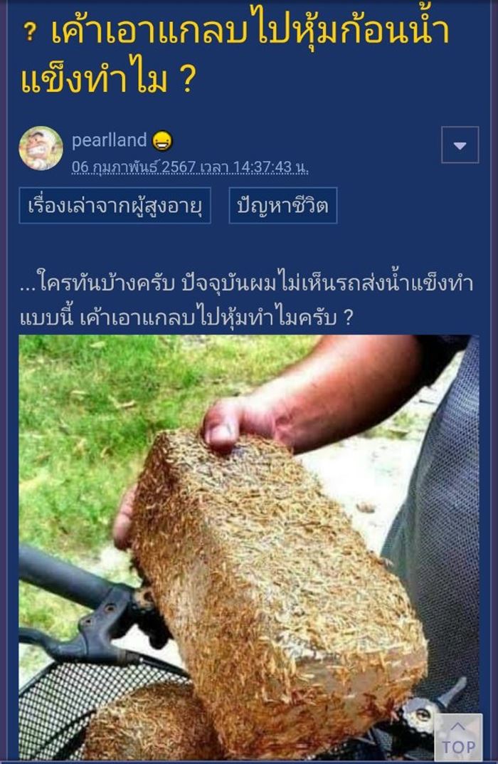 แกลบหุ้มน้ำแข็ง แกลบหุ้มน้ำแข็ง