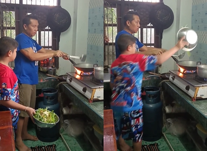 ผัดผักบุ้งไฟแดง ผัดผักบุ้งไฟแดง