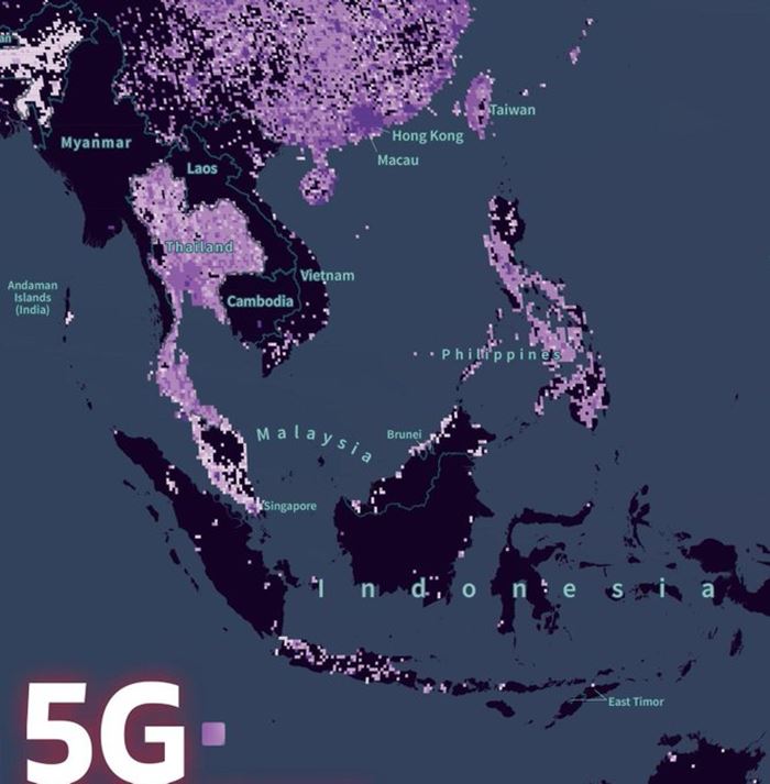 จุดสีม่วง 5G ในไทย จุดสีม่วง 5G ในไทย