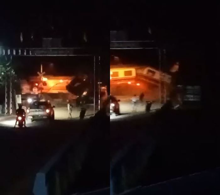 รถไฟชนรถบรรทุก รถไฟชนรถบรรทุก