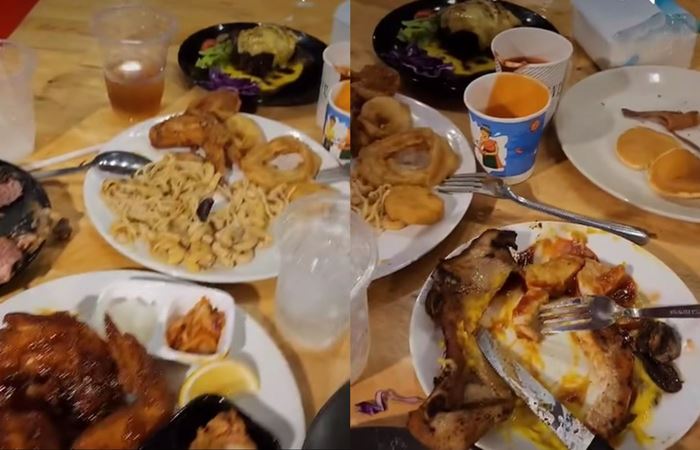 ร้านบุฟเฟ่ต์ แฉผัวเมียมหาภัย ถล่มสั่งอาหารจนล้นโต๊ะ ชักดาบค่าปรับ ร้านบุฟเฟ่ต์ แฉผัวเมียมหาภัย ถล่มสั่งอาหารจนล้นโต๊ะ ชักดาบค่าปรับ