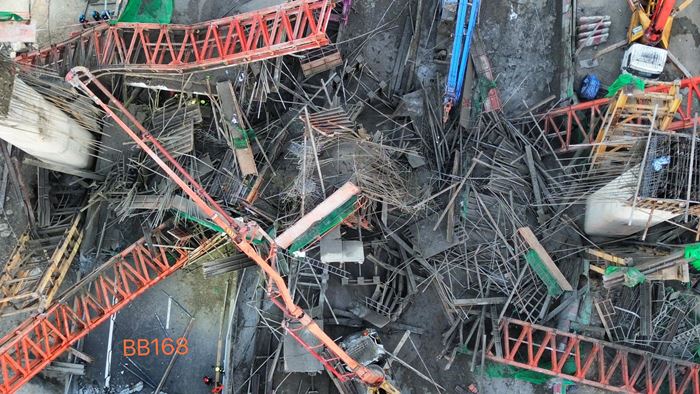 คนงานเล่านาทีระทึก คานทางด่วนย่านพระราม 2 ถล่ม คนงานเล่านาทีระทึก คานทางด่วนย่านพระราม 2 ถล่ม