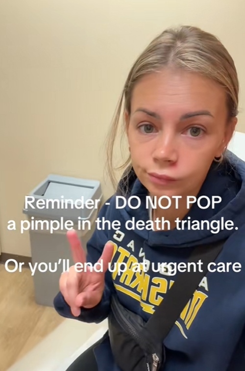 หญิงบีบสิวจนเป็นอัมพาตครึ่งหน้า หญิงบีบสิวจนเป็นอัมพาตครึ่งหน้า